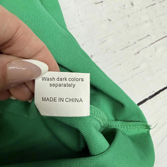 NWT ELGOGY Muscle Tee Cotton Blend Green Size L Minimalist Street - Picture 7 of 8